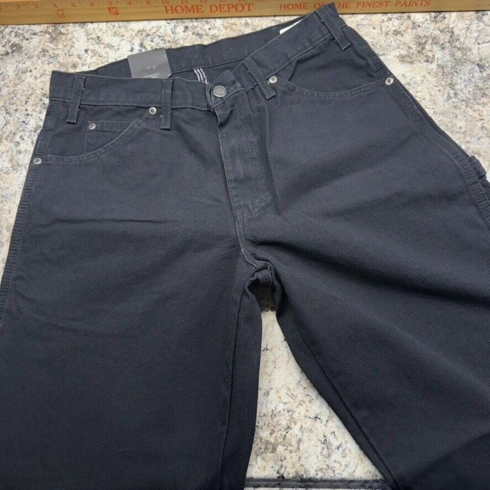 Dickies Carpenter Denim Jeans Sz 32 x 32 Black Relaxed Outdoor Workwear NWT Mens